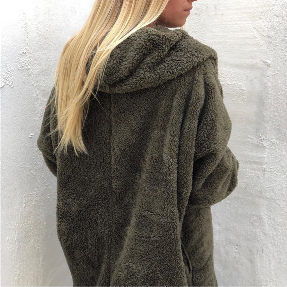Olive bear coat